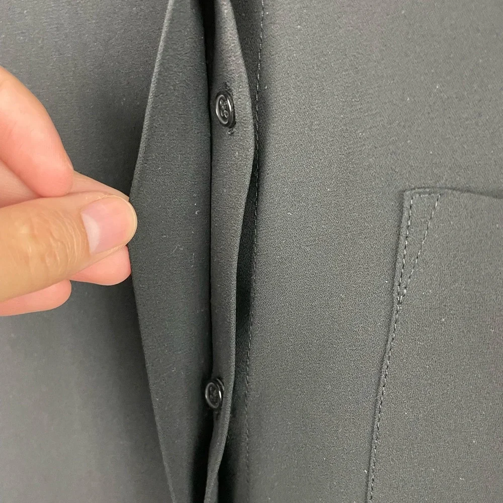Mossimo black sleeveless button down blouse - Picture 5 of 9